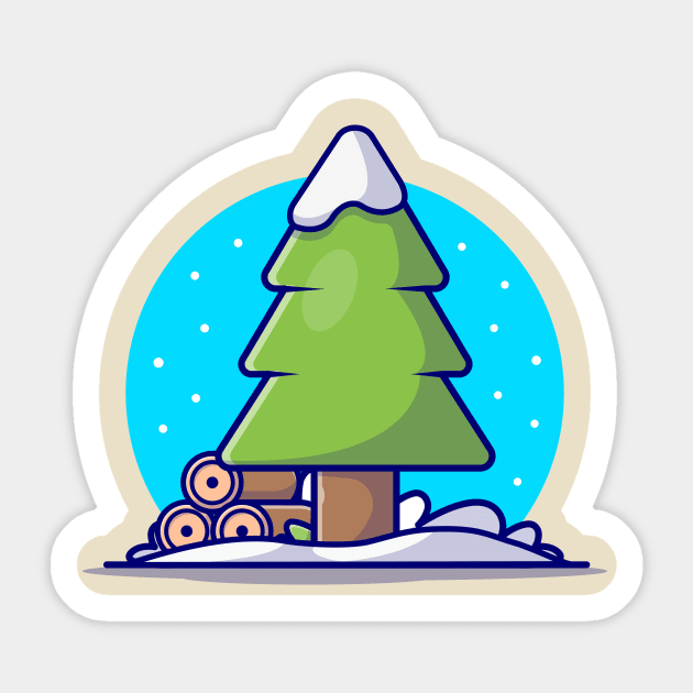 Winter Season Cartoon Vector Icon Illustration Sticker by Catalyst Labs